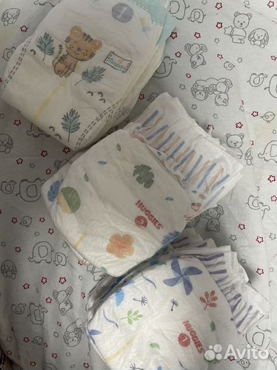 Подгузники остатки Haggies elit soft