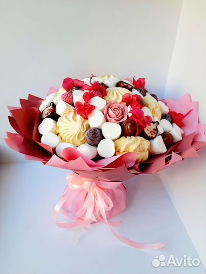 Съедобный букет зефирный букет букет девушке