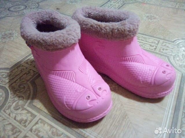 Галоши утепленные детские