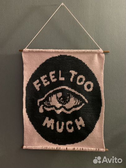 Вязанное панно