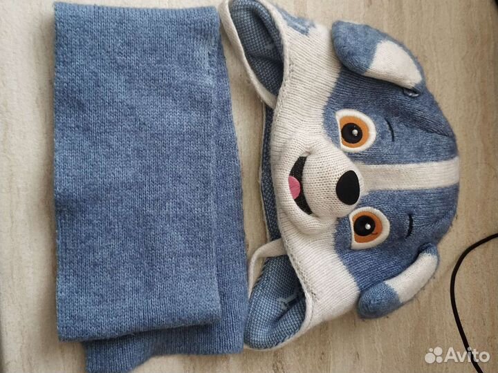 Шапка зимняя собачка 3г