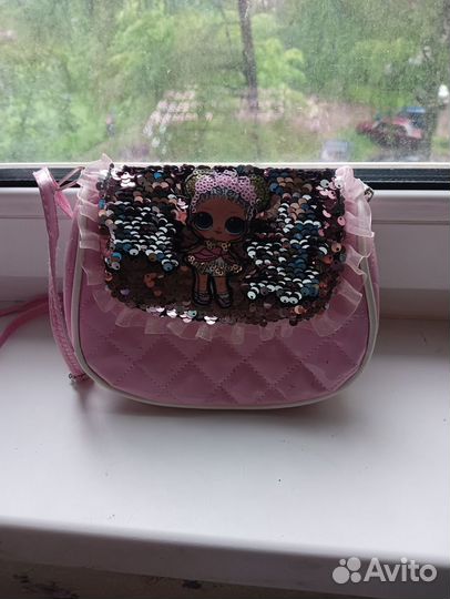 Сумка для девочки с пайетками