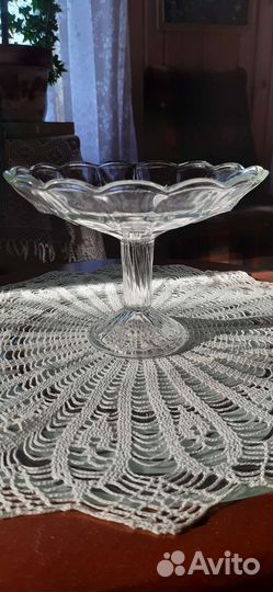 Фруктовница на ножке СССР Дятьково