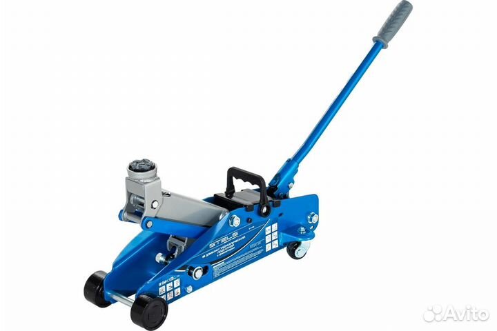 Домкрат с фиксатором 2,5т 140-385 мм stels 51152