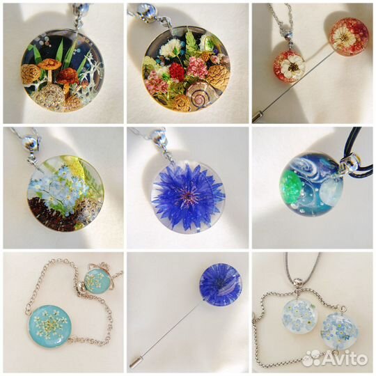 Серьги из эпоксидной смолы