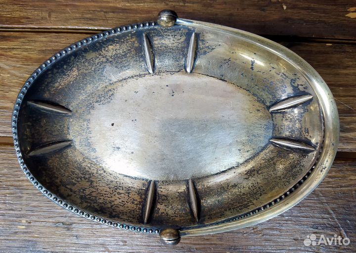 Конфетница серебряная