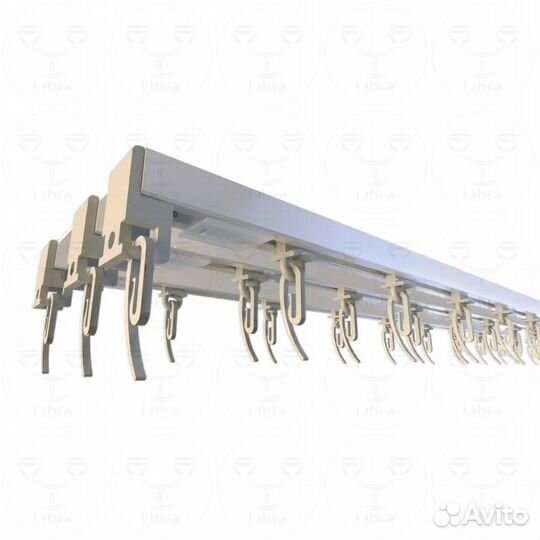 Карниз для штор - шина потолочная Libra-Al3-luxe