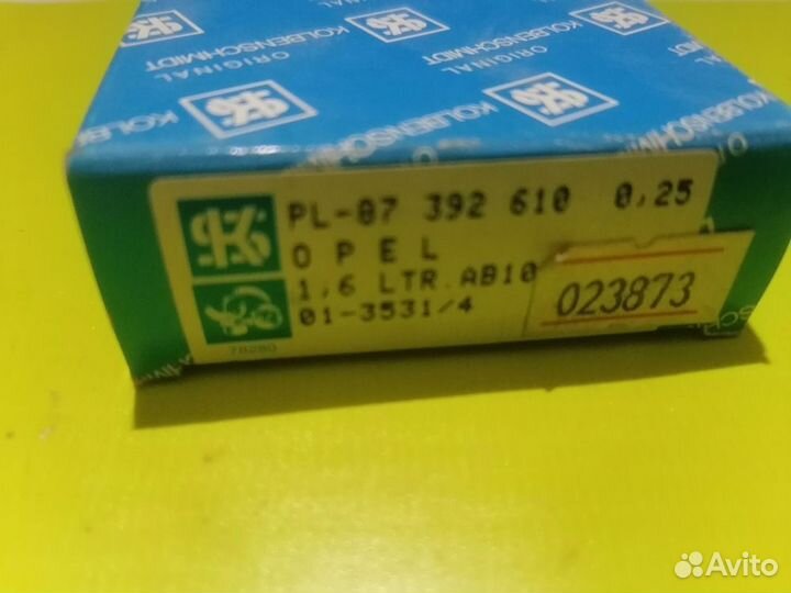 Вкладыши шатунные opel Kadett