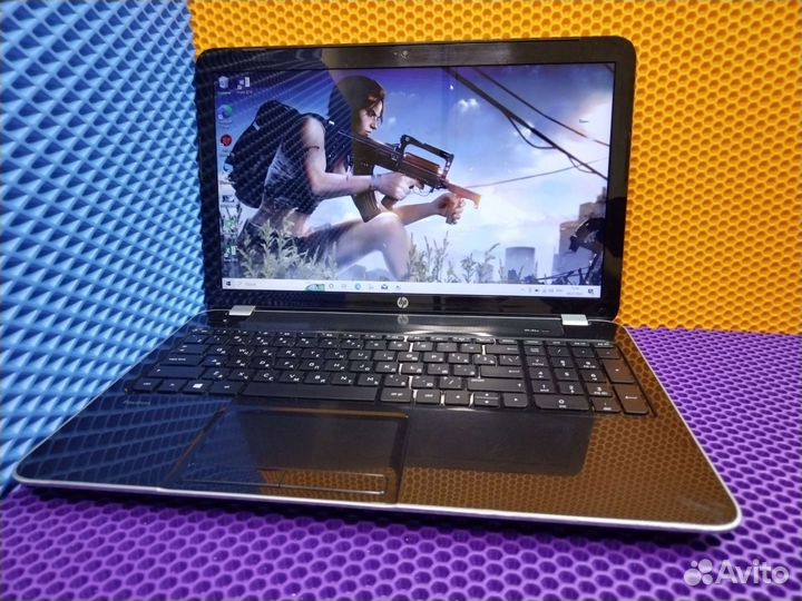 Изящный ноутбук HP 4ядра/4gb/1000gb