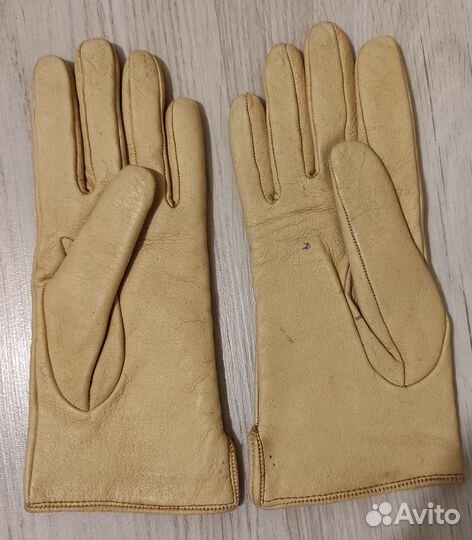 Перчатки кожаные