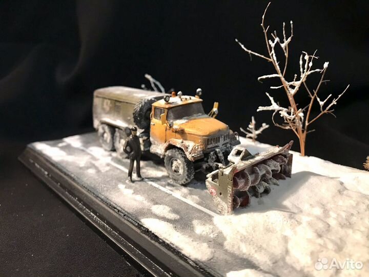 ЗИЛ-131 дэ-210 снегоуборщик на виньетке