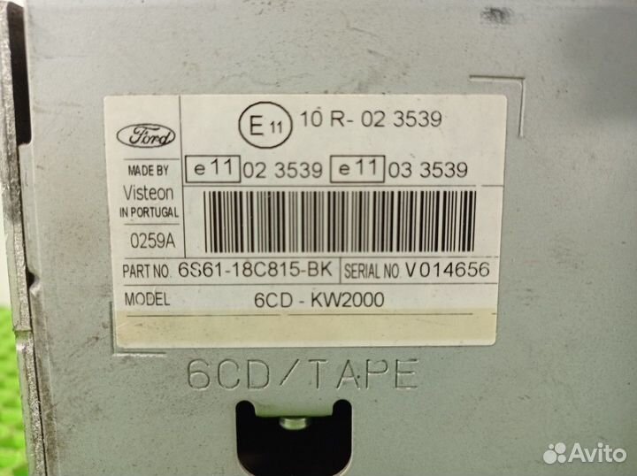 Магнитола Ford Focus