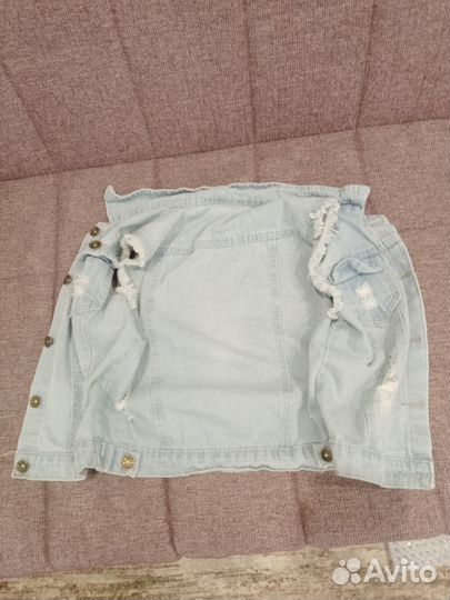 Джинсовая жилетка