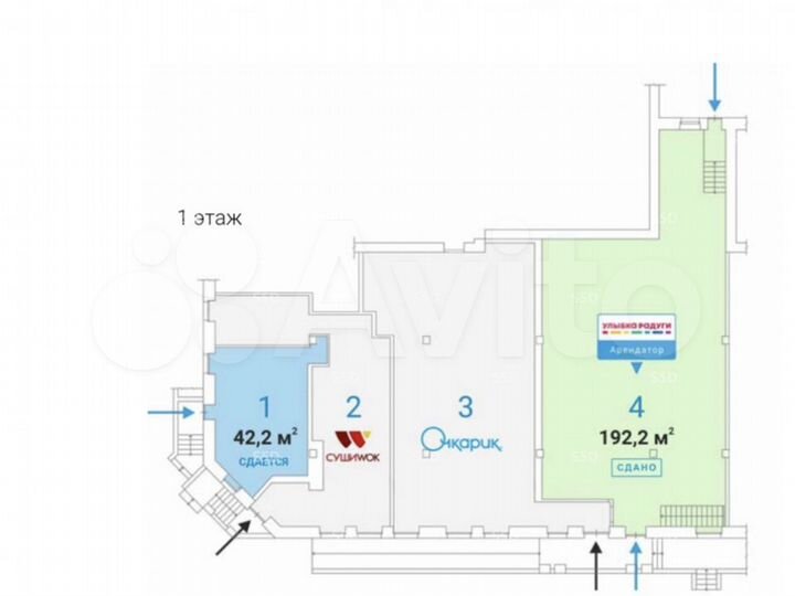 Продам торговое помещение, 42.2 м²