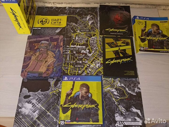 Cyberpunk2077 PS4(наклейки и открытки отсутствуют)
