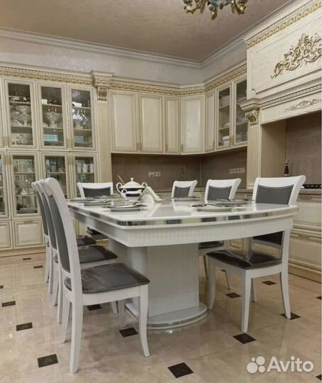 Обеденная группа стол и стулья премиум качества