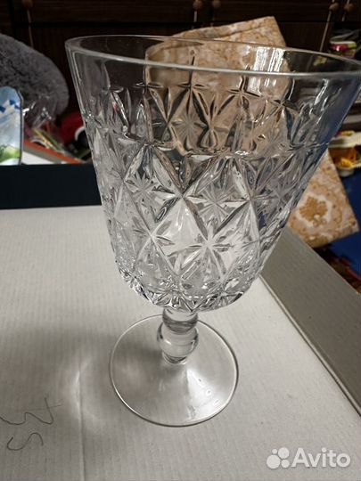Хрустальные бокалы СССР 9 штук