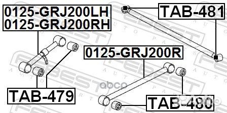 Сайленблок заднего продольного рычага (toyota L