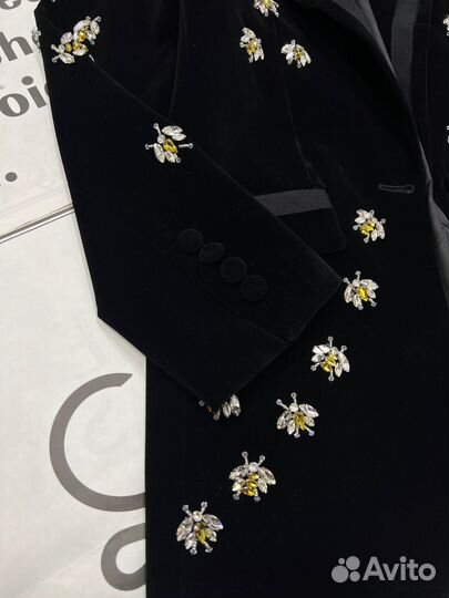 Пиджак miu miu бархатный