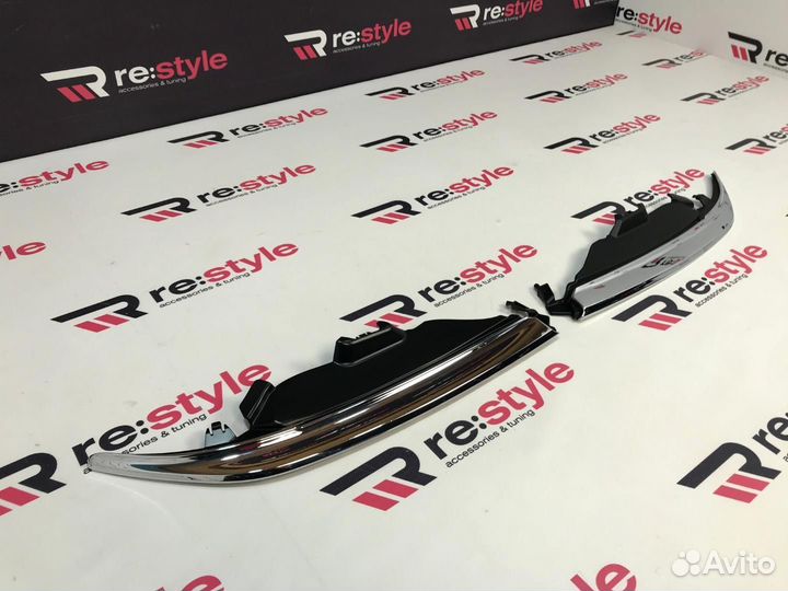 Ресницы фар Toyota Camry 55 14-17г Хром K1995