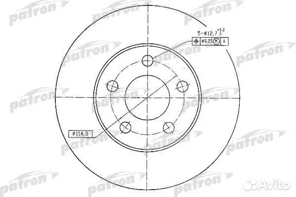 Диск тормозной передн nissan: almera tino 00