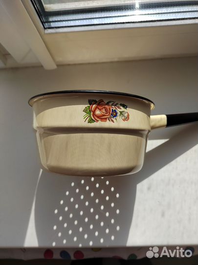 Дуршлаг СССР эмалированный