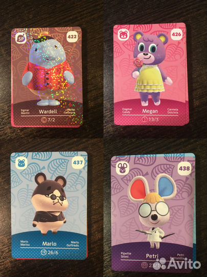 Amiibo карты 5 серия animal crossing