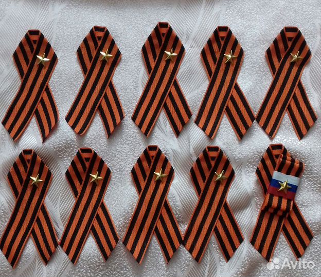 Георгиевская лента на 9 мая брошь