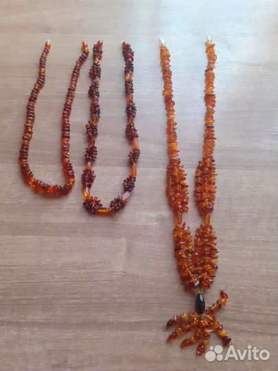 Янтарь бусы