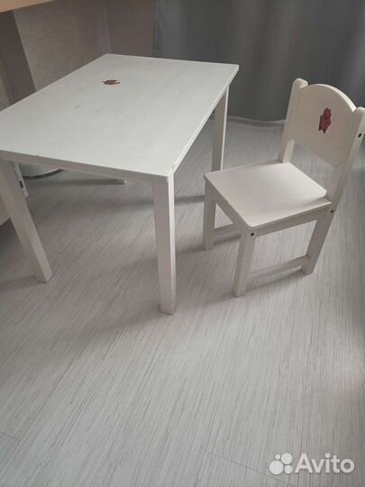 Детский столик и стульчик IKEA