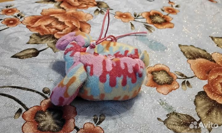 Мягкий брелок зайчик