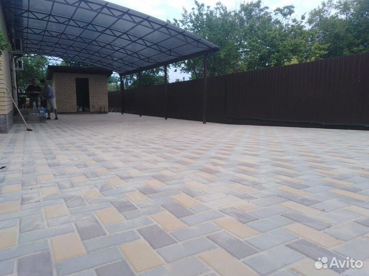 Плитка тротуарная укладка