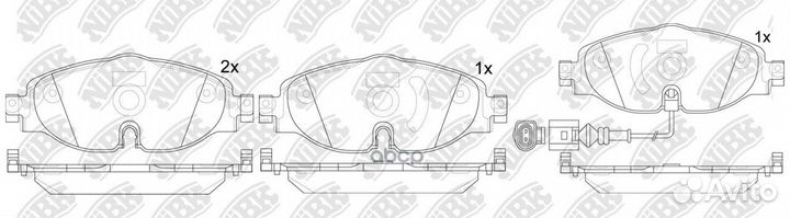 Колодки тормозные дисковые перед PN33005W NiBK