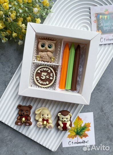 Шоколадные подарки на 1 сентября