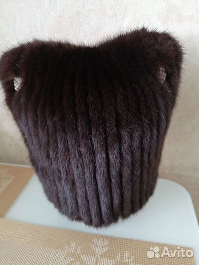 Шапка норковая женская