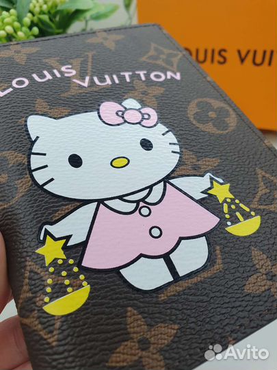 Обложка на паспорт louis vuitton Hallo Kitty
