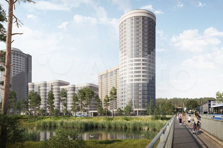 2-к. квартира, 76,1 м², 6/20 эт.