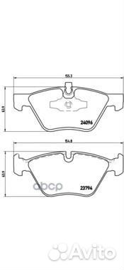 Колодки тормозные дисковые передн, bmw: 1 120 d
