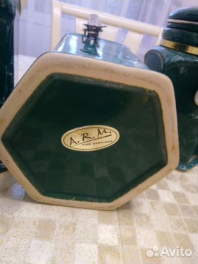 Керамические банки для сыпучих продуктов(4 шт)