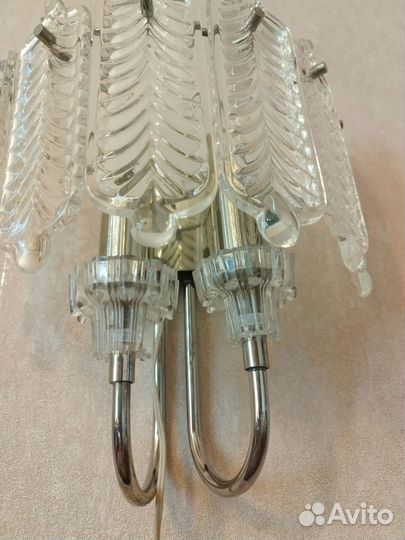 Хрустальный светильник бра СССР
