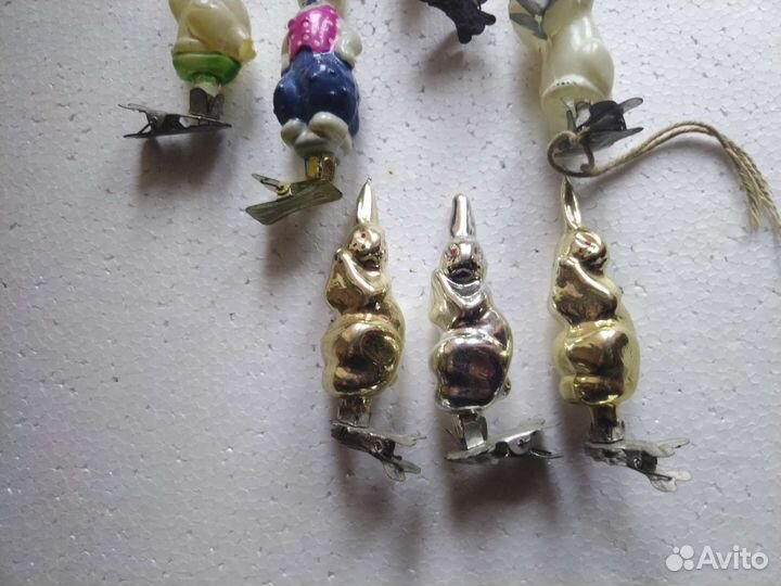 Символ 2023 года кот и заяц игрушки на ёлку