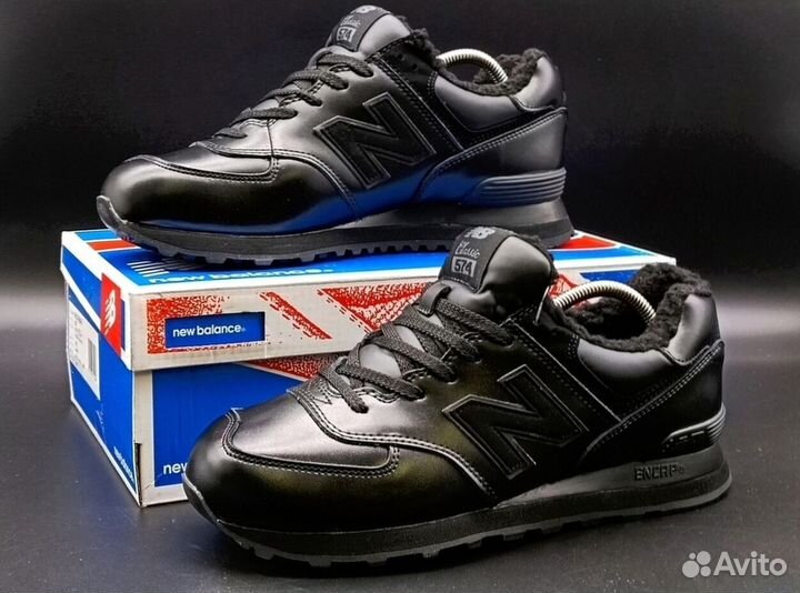 Мужские кроссовки new balance 574 зимние