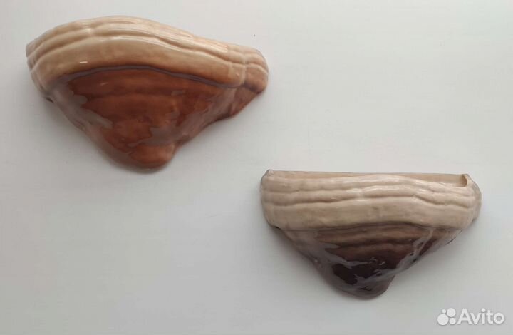 Кашпо для цветов настенное, керамика