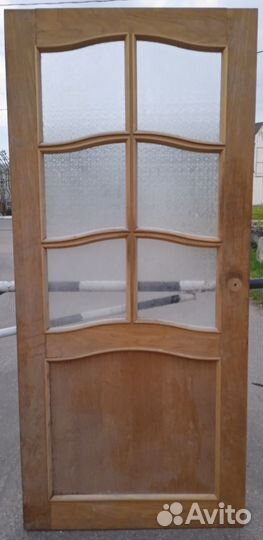 Дверь деревянная межкомнатная 200x90 со стеклом