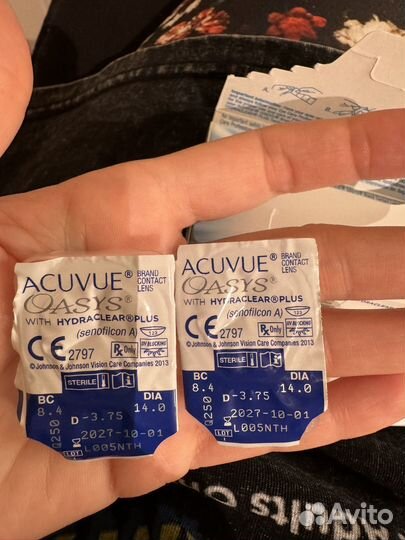 Линзы acuvue oasys
