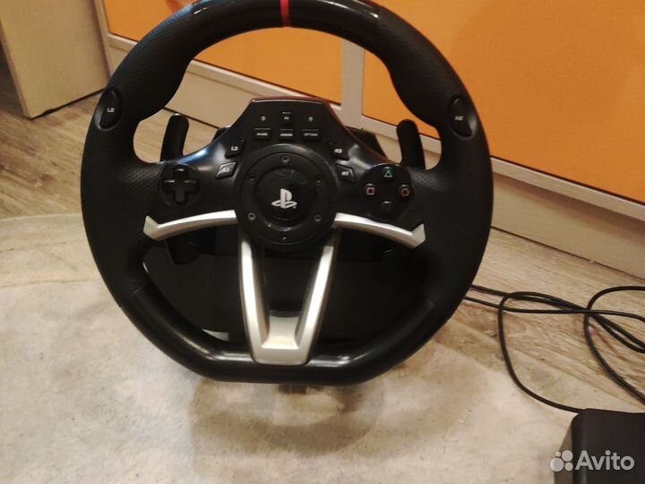 Игровой руль с педалями racing wheel apex