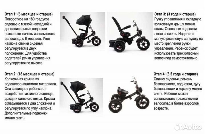 Велосипед-коляска chopper trike