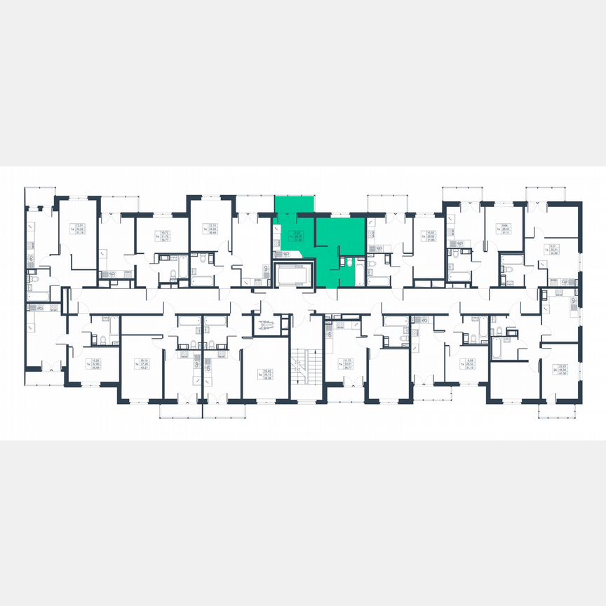 1-к. квартира, 30,1 м², 2/8 эт.