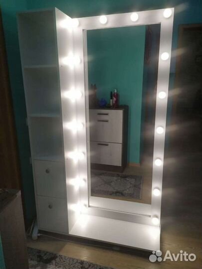 Гримерное зеркало с подсветкой в полный рост