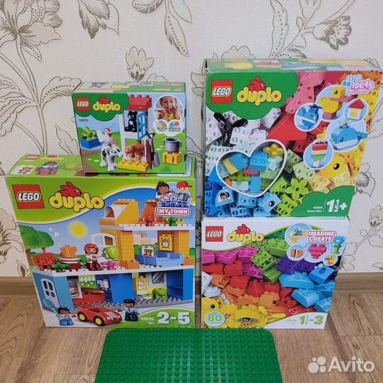 Lego duplo набор кубиков дом пластина ферма